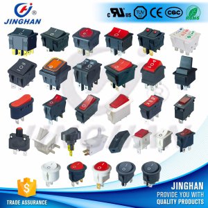 High Quality Jinghan Kcd Rocker Switch Round/Square Door Switch/Electronic Switch